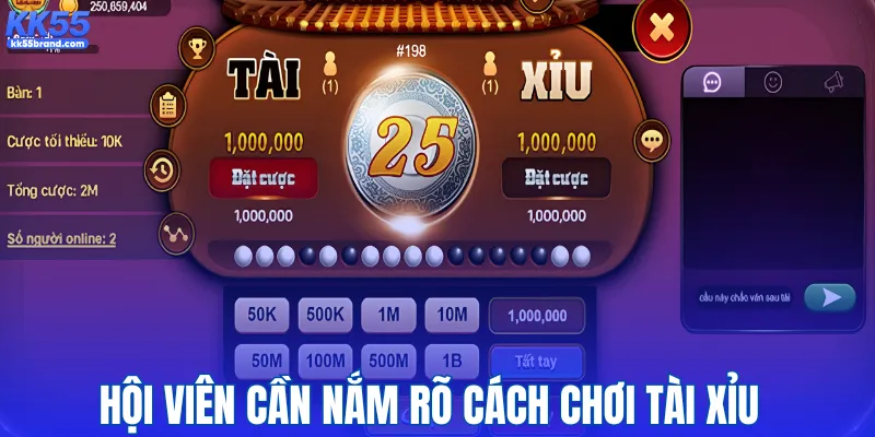 Hội viên cần nắm rõ cách chơi tài xỉu